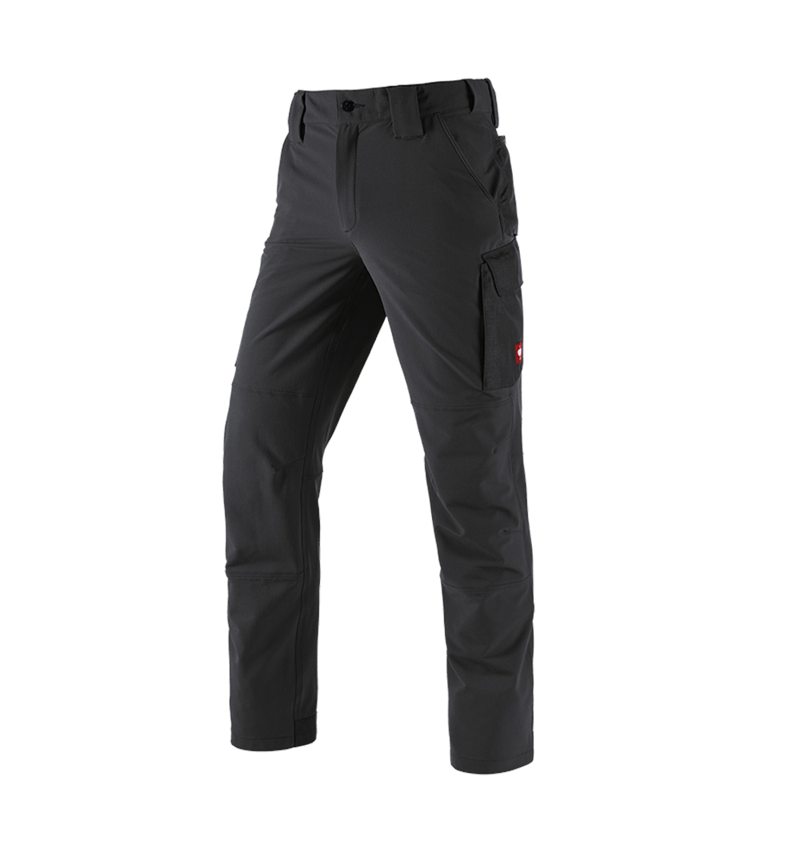 Cold: Winter funct. cargo trousers e.s.dynashield solid + black