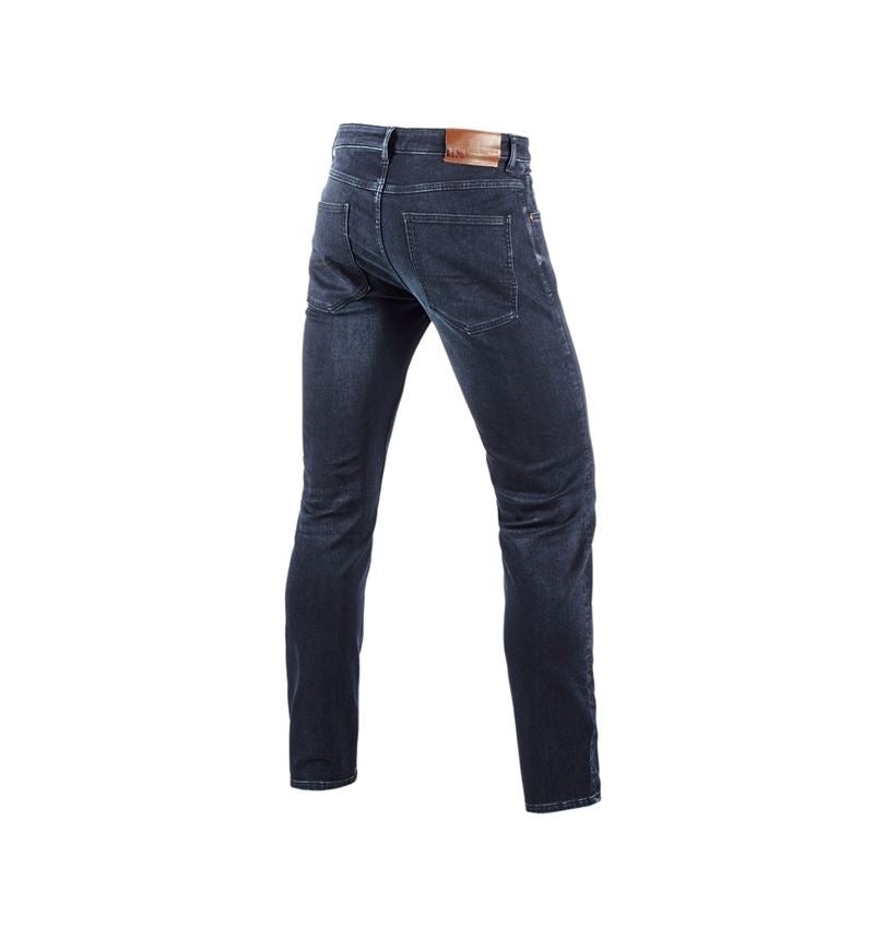 Work Trousers: e.s. 5-pocket jeans jog-denim + darkwashed 2