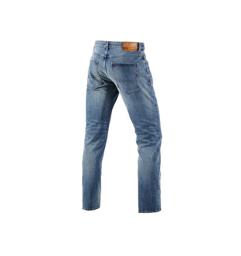 Topics: e.s. 5-pocket stretch jeans, straight + stonewashed 5