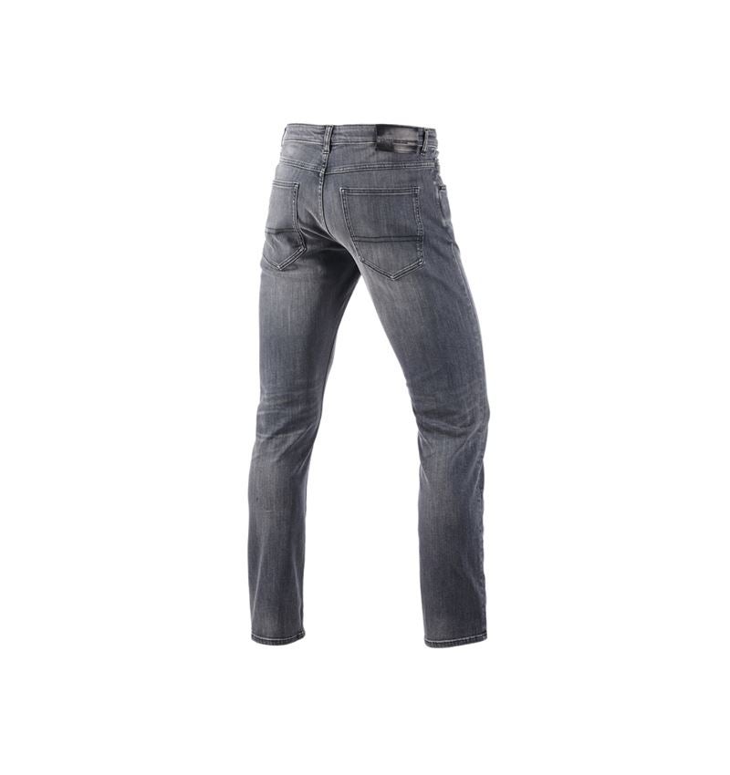 Work Trousers: e.s. 5-pocket stretch jeans, straight + graphitewashed 3