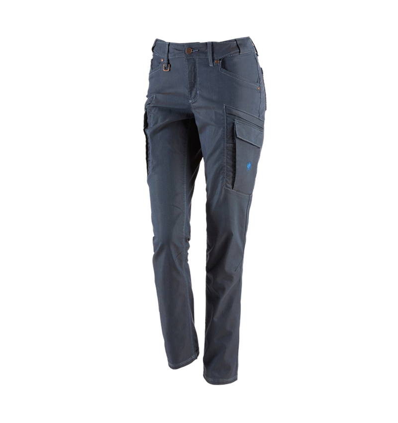 Work Trousers: Cargo trousers e.s.vintage, ladies' + arcticblue 2