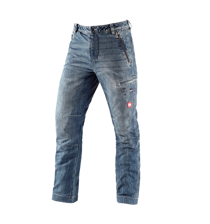 Forestry / Cut Protection Clothing: e.s. Forestry cut-protection jeans + stonewashed 2