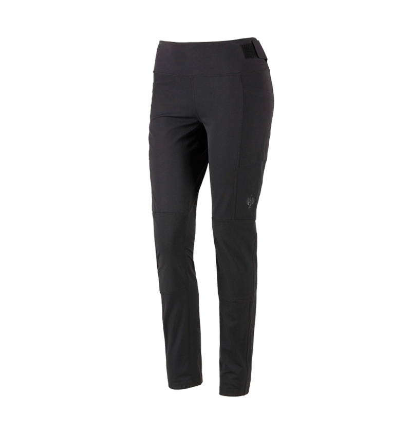 Work Trousers: Functional tights e.s.trail, ladies` + black 3