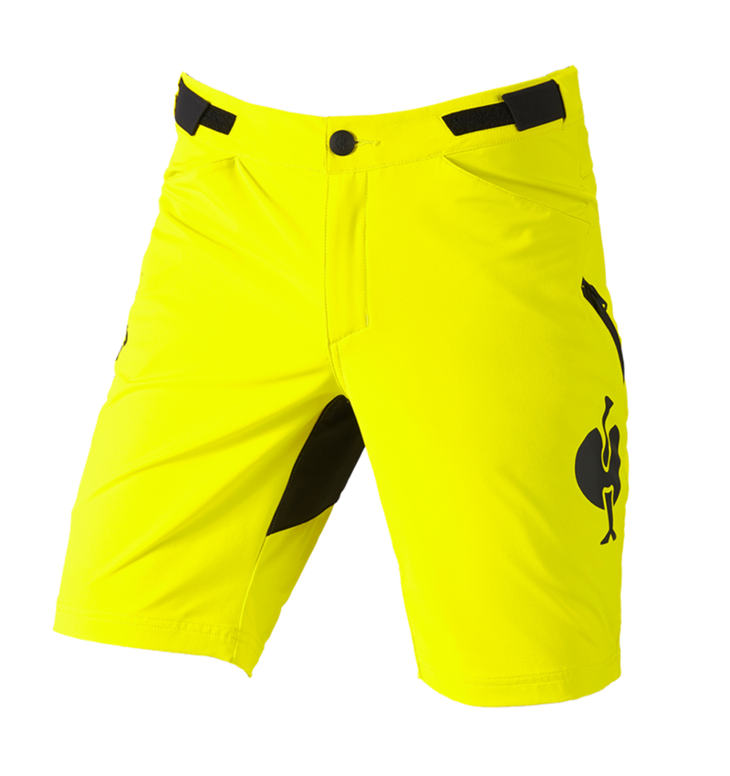 Work Trousers: Functional short e.s.trail + acid yellow/black 3