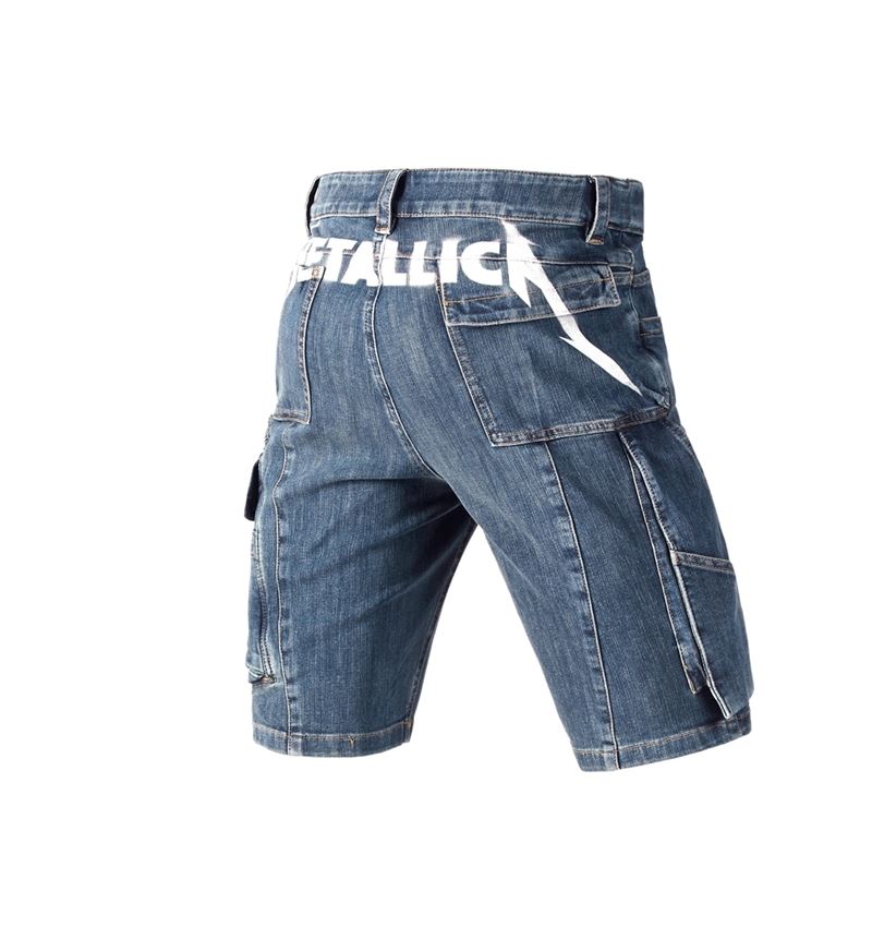 Clothing: Metallica denim shorts + stonewashed 4