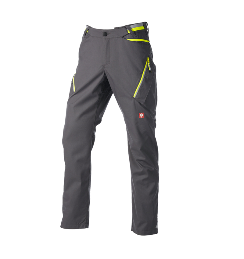 Clothing: Multipocket trousers e.s.ambition + anthracite/high-vis yellow 8