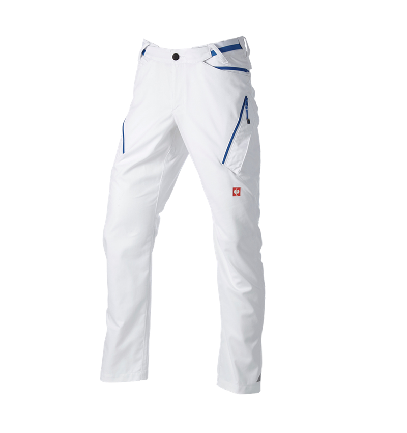 Clothing: Multipocket trousers e.s.ambition + white/gentianblue 7