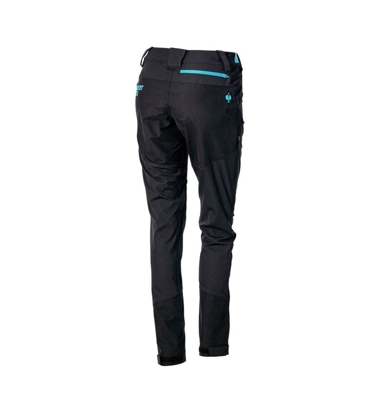 Topics: Hybrid functional trousers e.s.trail, ladies' + black/lapisturquoise 5