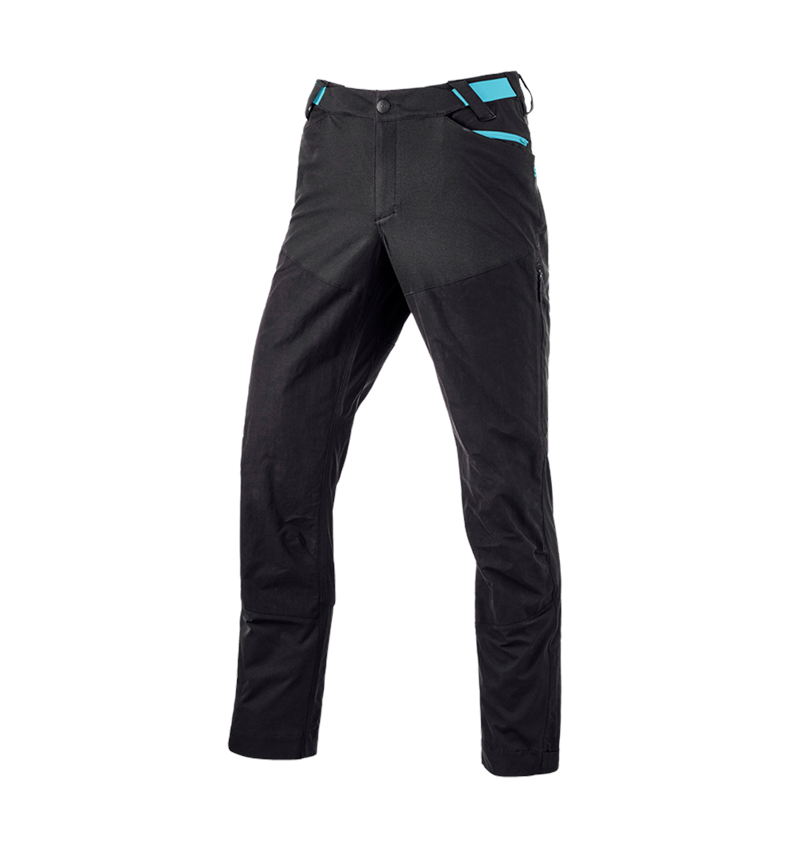 Topics: Hybrid functional trousers e.s.trail + black/lapisturquoise 5