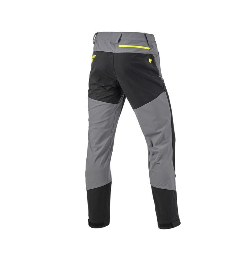 Topics: Hybrid functional trousers e.s.trail + basaltgrey/acid yellow 6