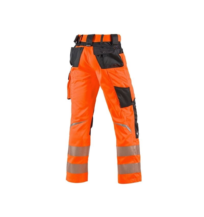 Work Trousers: High-vis trousers e.s.motion + high-vis orange/anthracite 1
