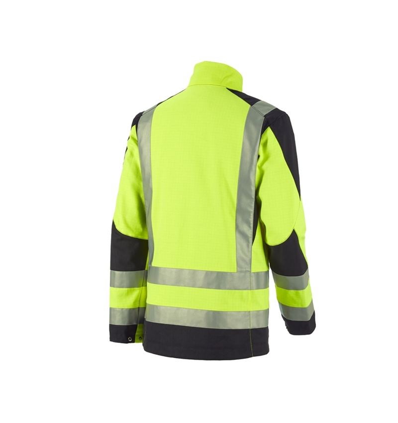 Work Jackets: e.s. Work jacket multinorm high-vis + high-vis yellow/black 3