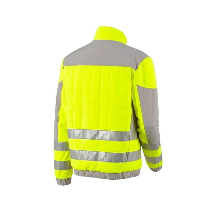 Work Jackets: High-vis jacket e.s.concrete + high-vis yellow/pearlgrey 3