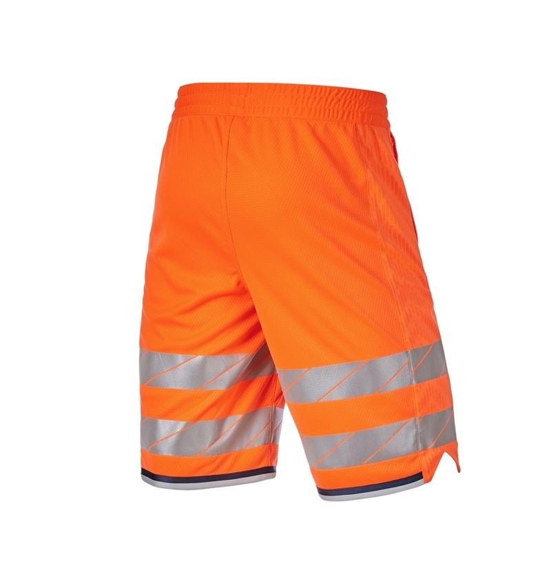 Work Trousers: High-vis functional shorts e.s.ambition + high-vis orange/navy 6
