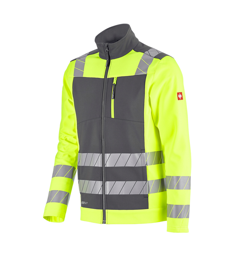 Topics: High-vis softshell jacket e.s.motion 24/7 + anthracite/high-vis yellow 5