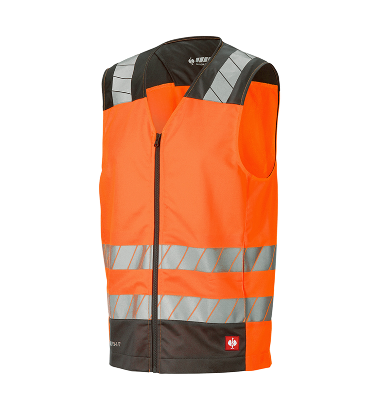 Work Body Warmer: High-vis bodywarmer e.s.motion 24/7 + high-vis orange/anthracite 5