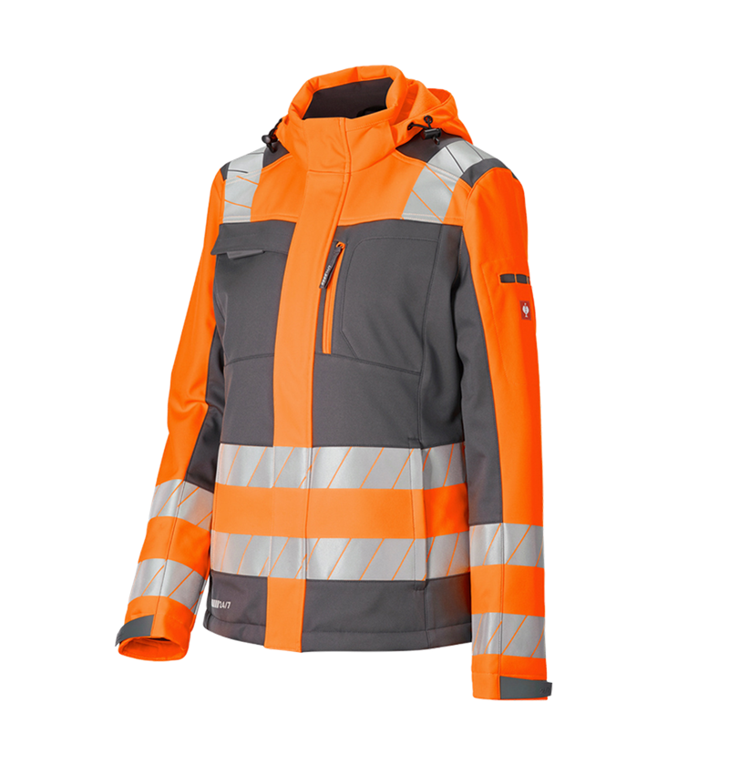 Topics: High-vis winter soft. jacket e.s.motion 24/7,lad. + anthracite/high-vis orange 5