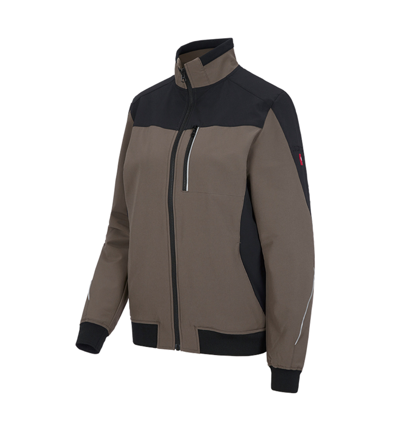 Work Jackets: Functional jacket e.s.dynashield, ladies' + stone/black 2