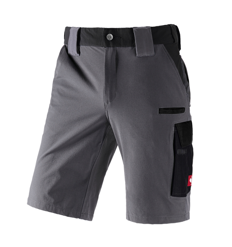 Work Trousers: Functional short e.s.dynashield + cement/black
