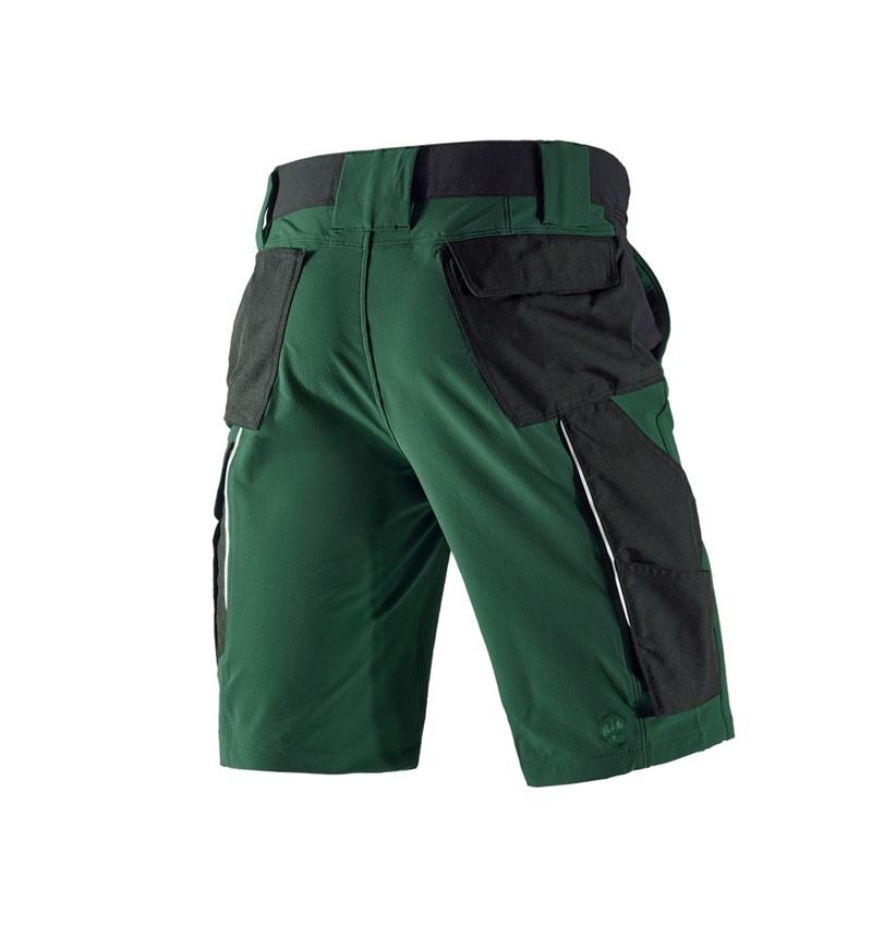 Work Trousers: Functional short e.s.dynashield + green/black 3