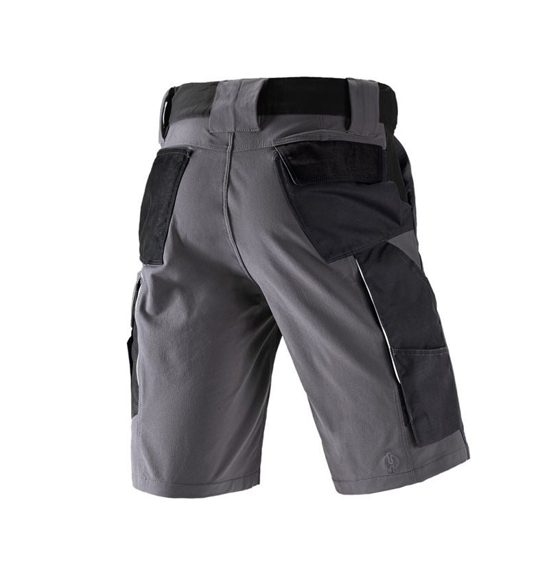 Work Trousers: Functional short e.s.dynashield + cement/black 1