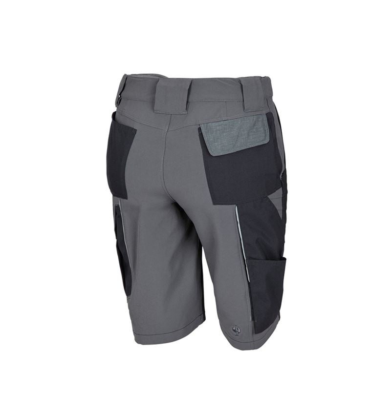 Work Trousers: Functional short e.s.dynashield, ladies' + cement/graphite 3