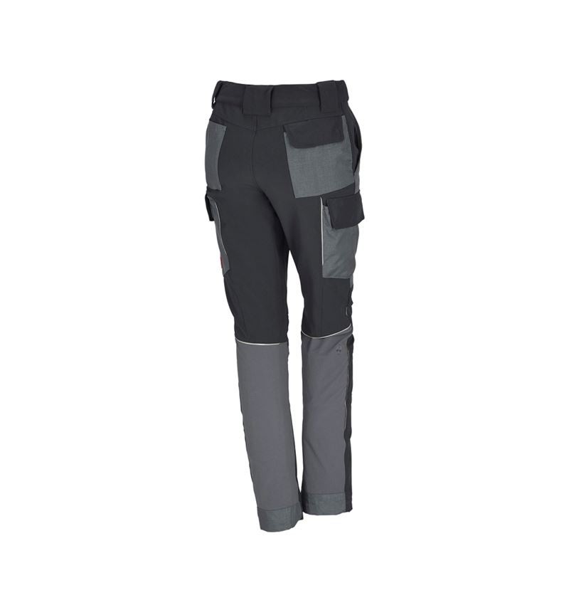 Plumbers / Installers: Functional cargo trousers e.s.dynashield, ladies' + cement/graphite 4