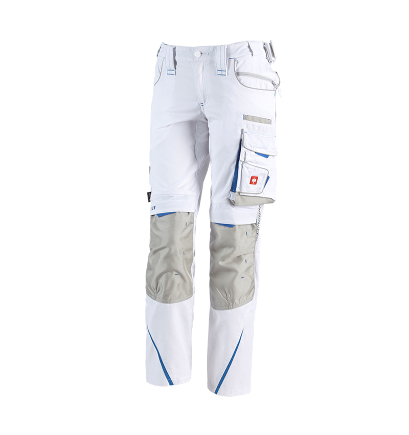 Plumbers / Installers: Ladies' trousers e.s.motion 2020 + white/gentianblue 2