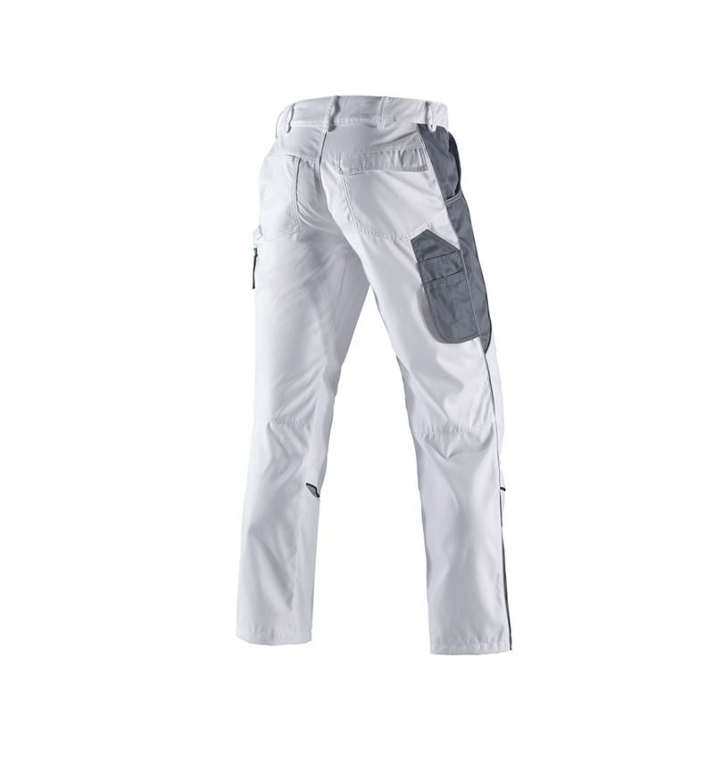 Work Trousers: Trousers e.s.active + white/grey 3