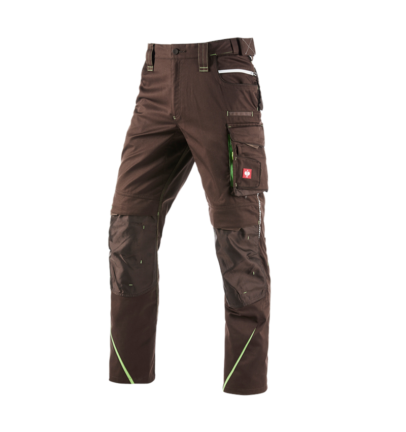 Work Trousers: Winter trousers e.s.motion 2020, men´s + chestnut/seagreen 2
