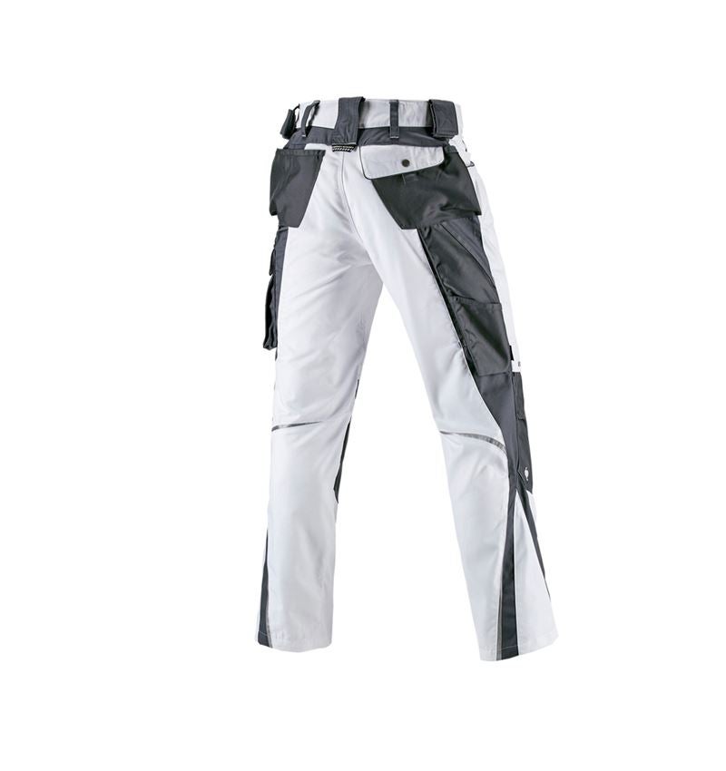 Work Trousers: Trousers e.s.motion Winter + white/grey 3