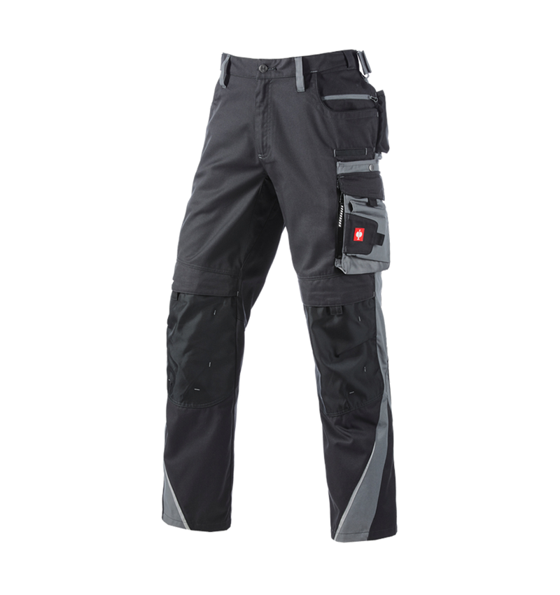 Work Trousers: Trousers e.s.motion Winter + graphite/cement 2