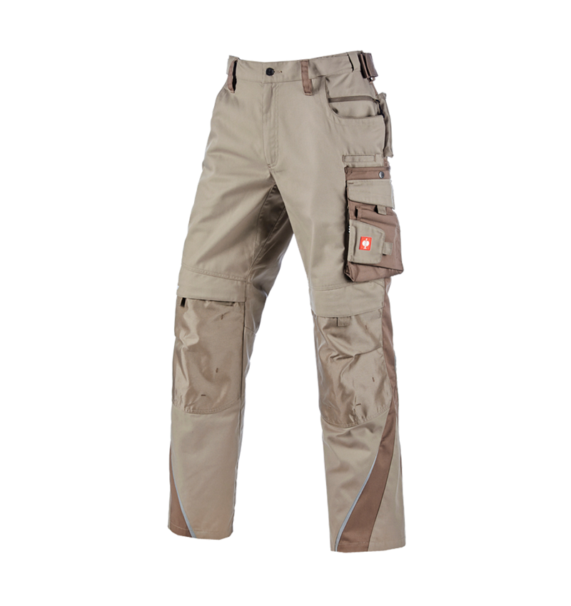 Work Trousers: Trousers e.s.motion Winter + clay/peat 2