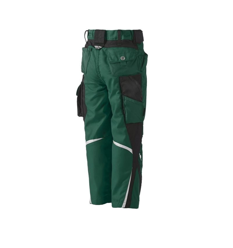 Trousers: Children's trousers e.s.motion Winter + green/black 1