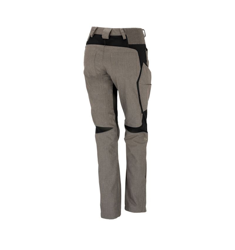 Plumbers / Installers: Winter ladies' trousers e.s.vision + stone melange/black 1