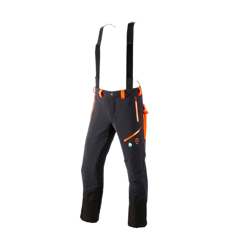 Topics: Cut protection trousers e.s.vision + black/high-vis orange 2