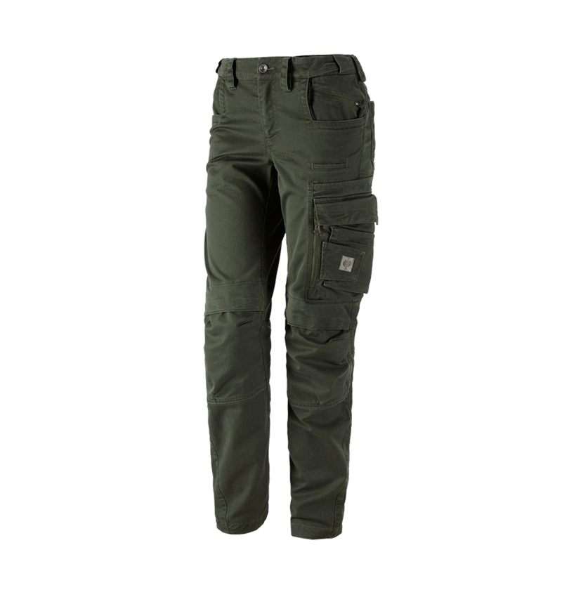 Work Trousers: Trousers e.s.motion ten, ladies' + disguisegreen 1