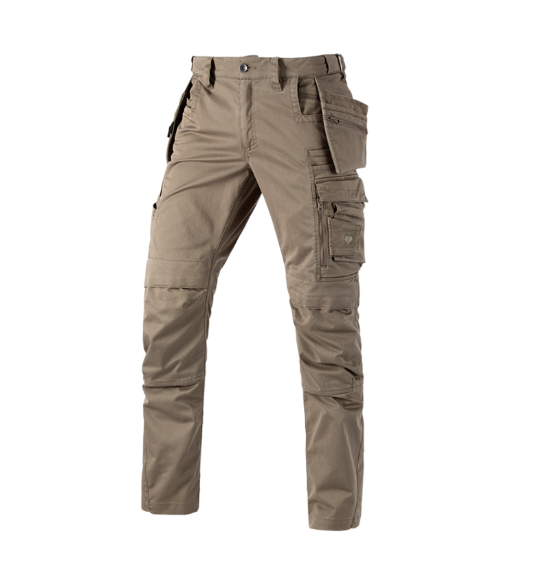 Joiners / Carpenters: Trousers e.s.motion ten tool-pouch + ashbrown 1