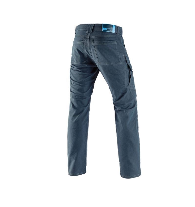 Work Trousers: Worker cargo trousers e.s.vintage + arcticblue 3