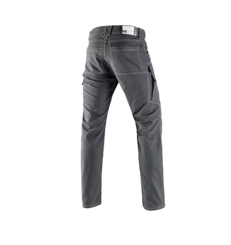 Work Trousers: Worker cargo trousers e.s.vintage + pewter 3