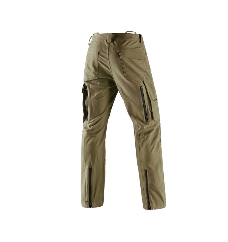 Gardening / Forestry / Farming: Forestry cut protection trousers e.s.cotton touch + mudgreen 3