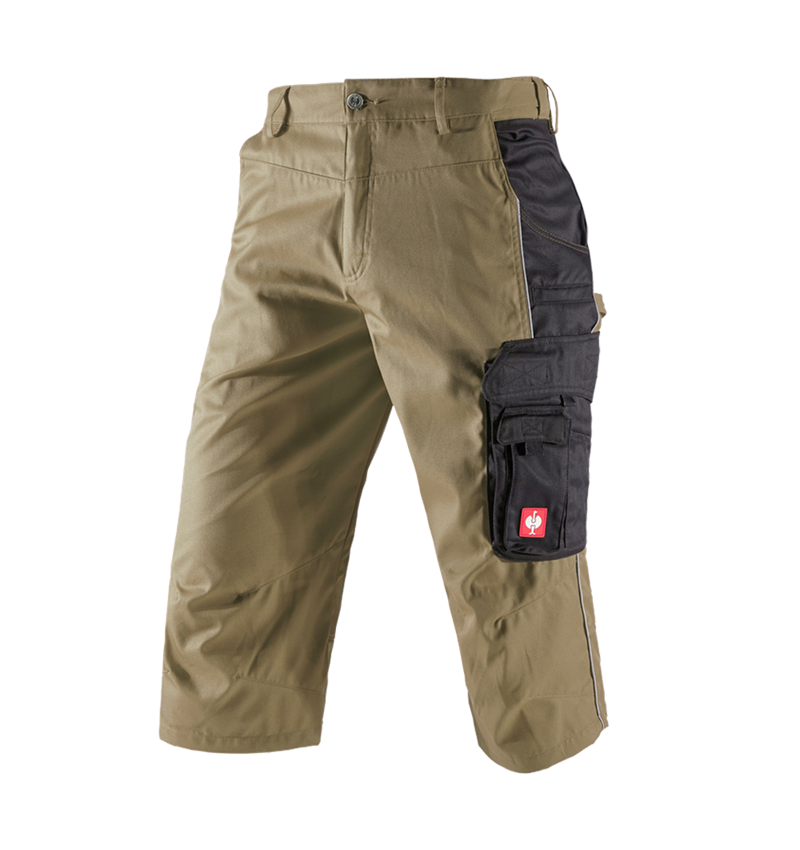 Work Trousers: e.s.active 3/4 length trousers + khaki/black 2