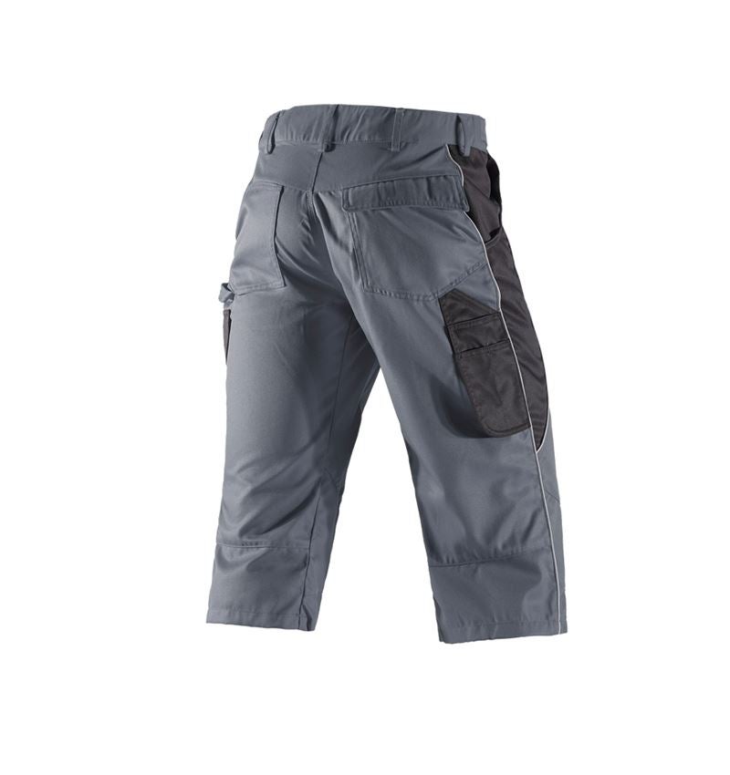 Work Trousers: e.s.active 3/4 length trousers + grey/black 3