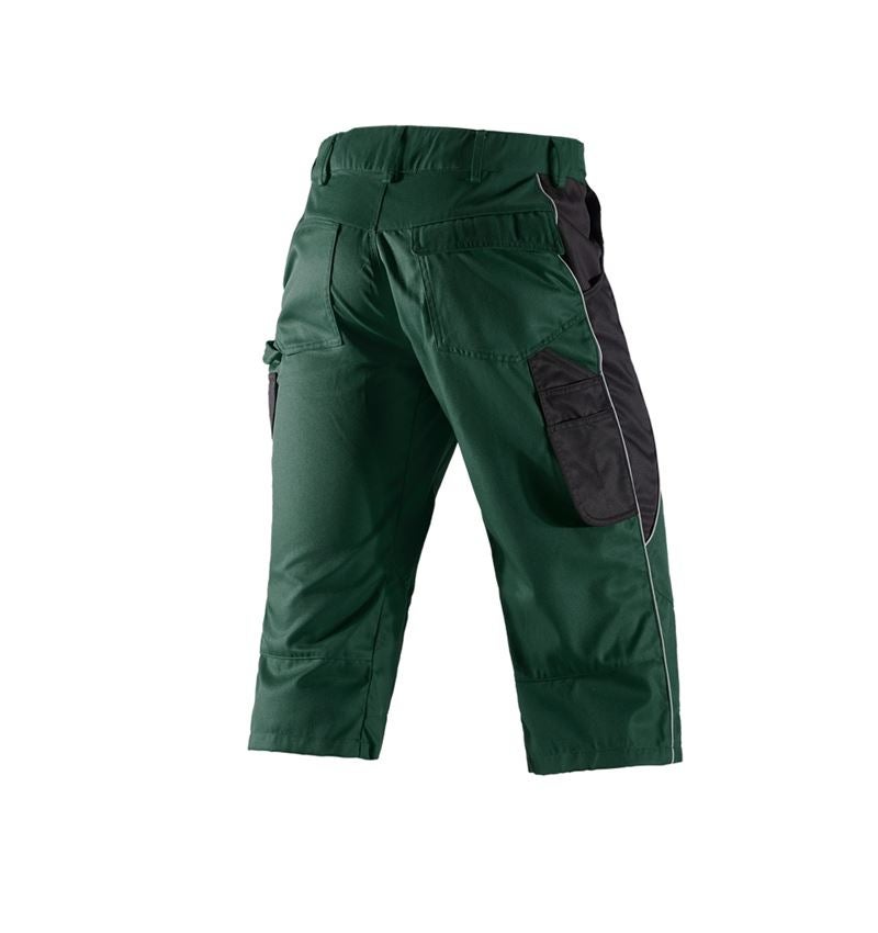 Work Trousers: e.s.active 3/4 length trousers + green/black 3