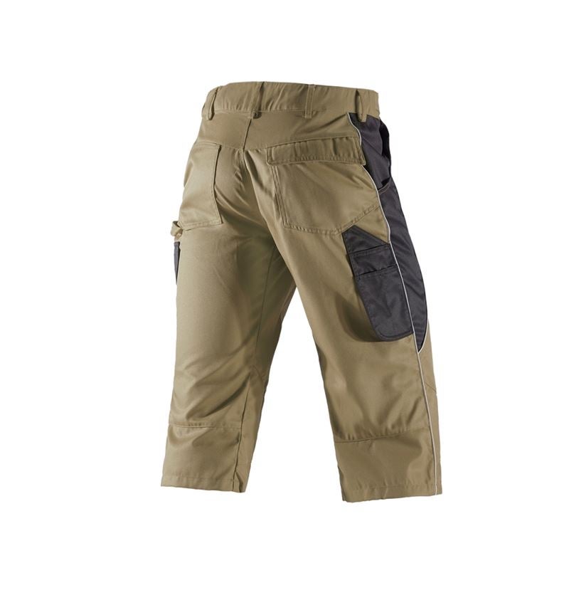 Work Trousers: e.s.active 3/4 length trousers + khaki/black 3