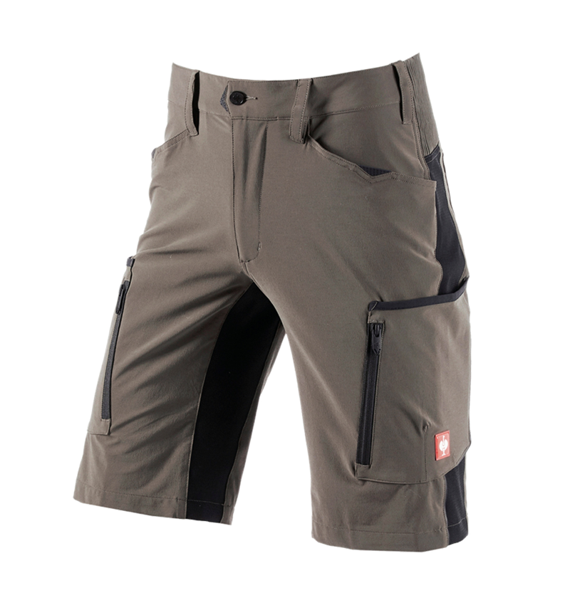 Work Trousers: Shorts e.s.vision stretch, men's + stone/black 2