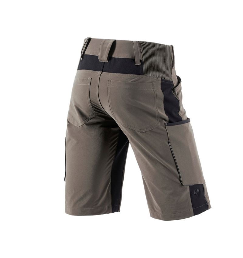 Work Trousers: Shorts e.s.vision stretch, men's + stone/black 3