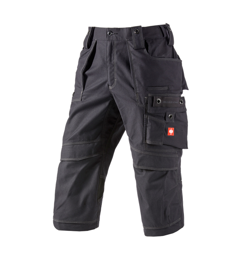 Work Trousers: 3/4 length trousers e.s.roughtough + black 2