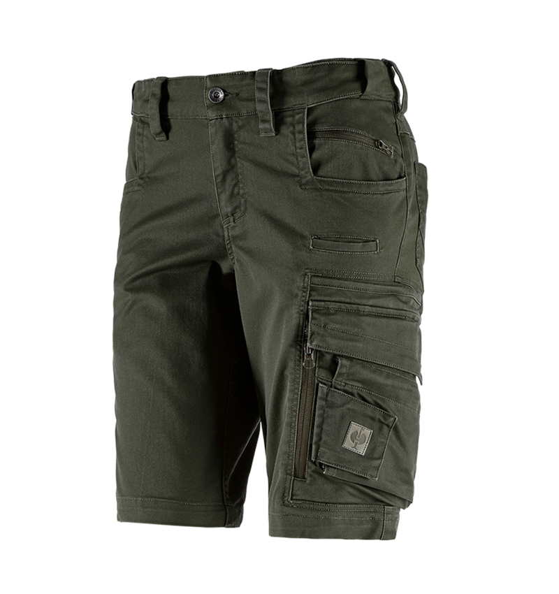 Work Trousers: Shorts e.s.motion ten, ladies' + disguisegreen 2