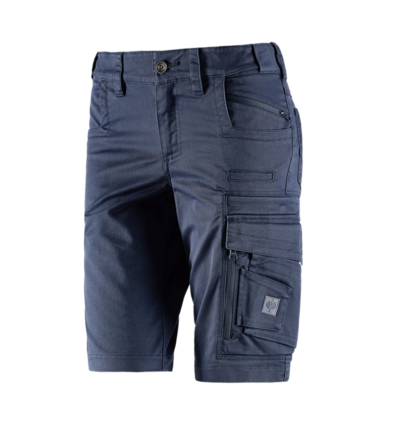 Work Trousers: Shorts e.s.motion ten, ladies' + slateblue 2